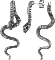 Ohrringe Retro Schlangen Edelstahl Gothic Punk Ohrstecker Biker Schmuck Damen