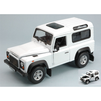 Land Rover Defender 90 1984 White 1:24 Welly Auto Stradali -D- Neues Modell