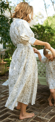 Parterre x  Julia Berolzheimer-designed Charlotte Day Gown Floral Cotton Maxi Dr
