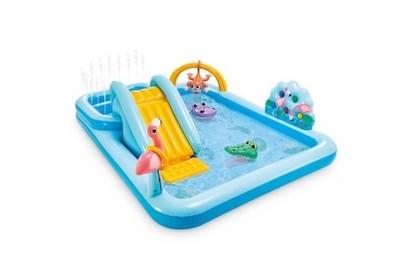Intex 96in x 78in x 28in Inflatable Jungle Adventure Play Center Spray Kiddie Po