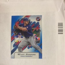 Topps Pristine 2025 Wyatt Langford #222 Texas Rangers Serial Numbered /75