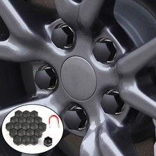 Matt Schwarz Radschrauben Radmuttern Bolzen Schraubenabdeckung Kappen 21mm