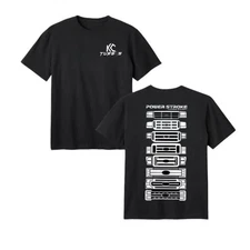 Power Stroke Turbo Diesel Shirt KC Turbos Tee Ford Front Grille Evolution Design