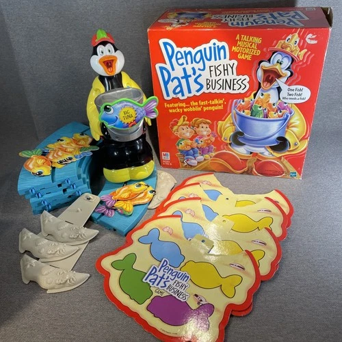 Vtg Penguin Pat’s Fishy Business Game Hasbro Milton Bradley Tested & Working