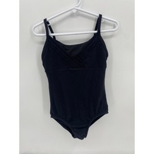Cat  Jack Black One Piece Leotard Dance Cami Small 6/6x