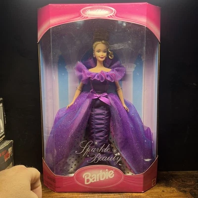 MATTEL Sparkle Beauty Barbie Special Edition Purple Gown Doll – Mint