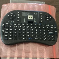 Rii mini i8 Wireless Keyboard Mouse Combo, Touchpad, USB, QWERTY, Black