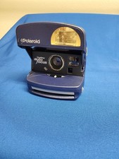 Vintage Polaroid 600 One Step Blue Instant Film Camera With Auto Focus