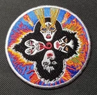 KISS Band Faces Patch 3.25 Round Embroidered Iron On Rock Music Logo