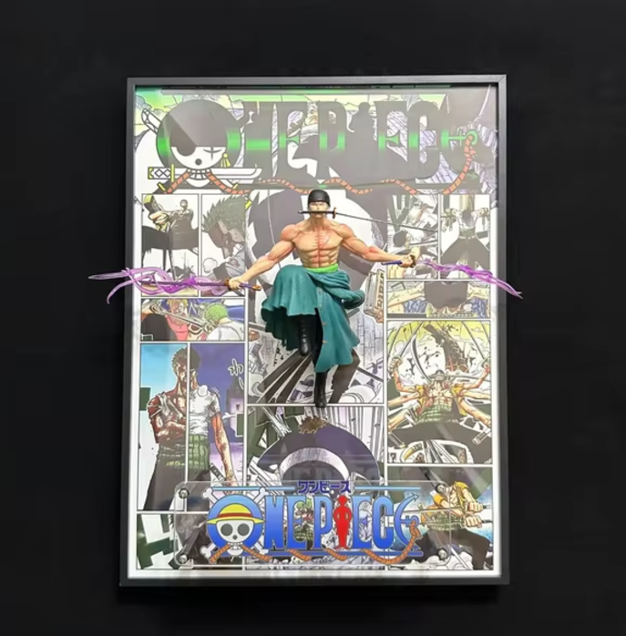 One Piece toy gift Roronoa manga Zoro Figure Poster Canvas display
