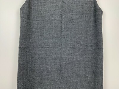 giorgio armani women's gray sleeveless pleated dress $650 Giorgio Armani Women's Gray Sleeveless Pleated Dress Size IT 42 US 6
