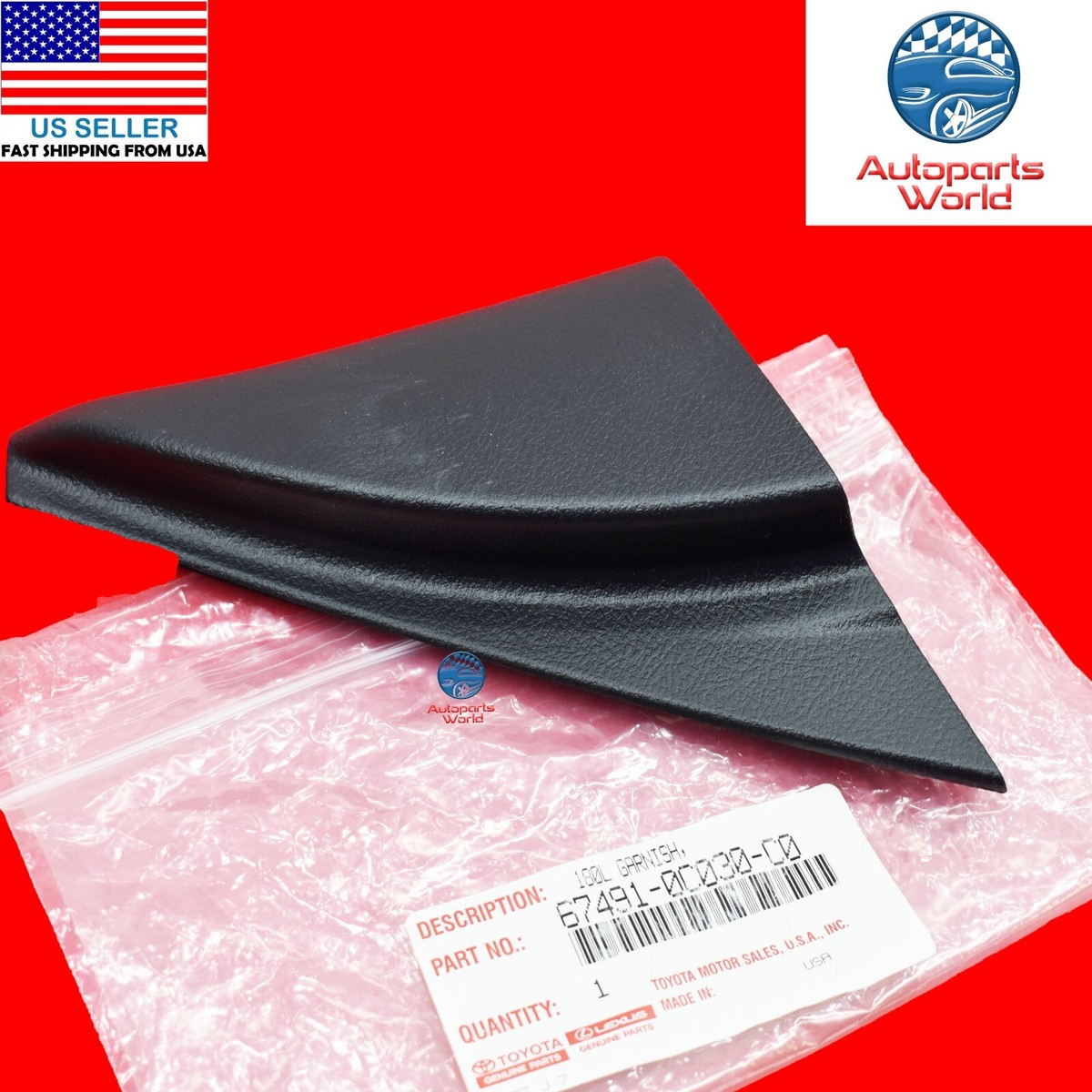 GENUINE TOYOTA SEQUOIA TUNDRA PASSENGER DOOR MIRROR TRIM GARNISH