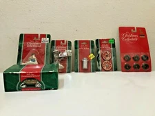 Vintage Christmas Village  Santa's Best 6 Pc Lot  NIB