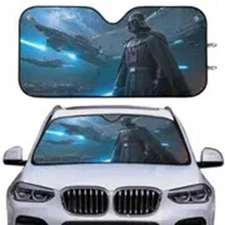 Darth Vader Galaxy's Edge Star Wars Day Fan Gift Car Windshield Sun Shade