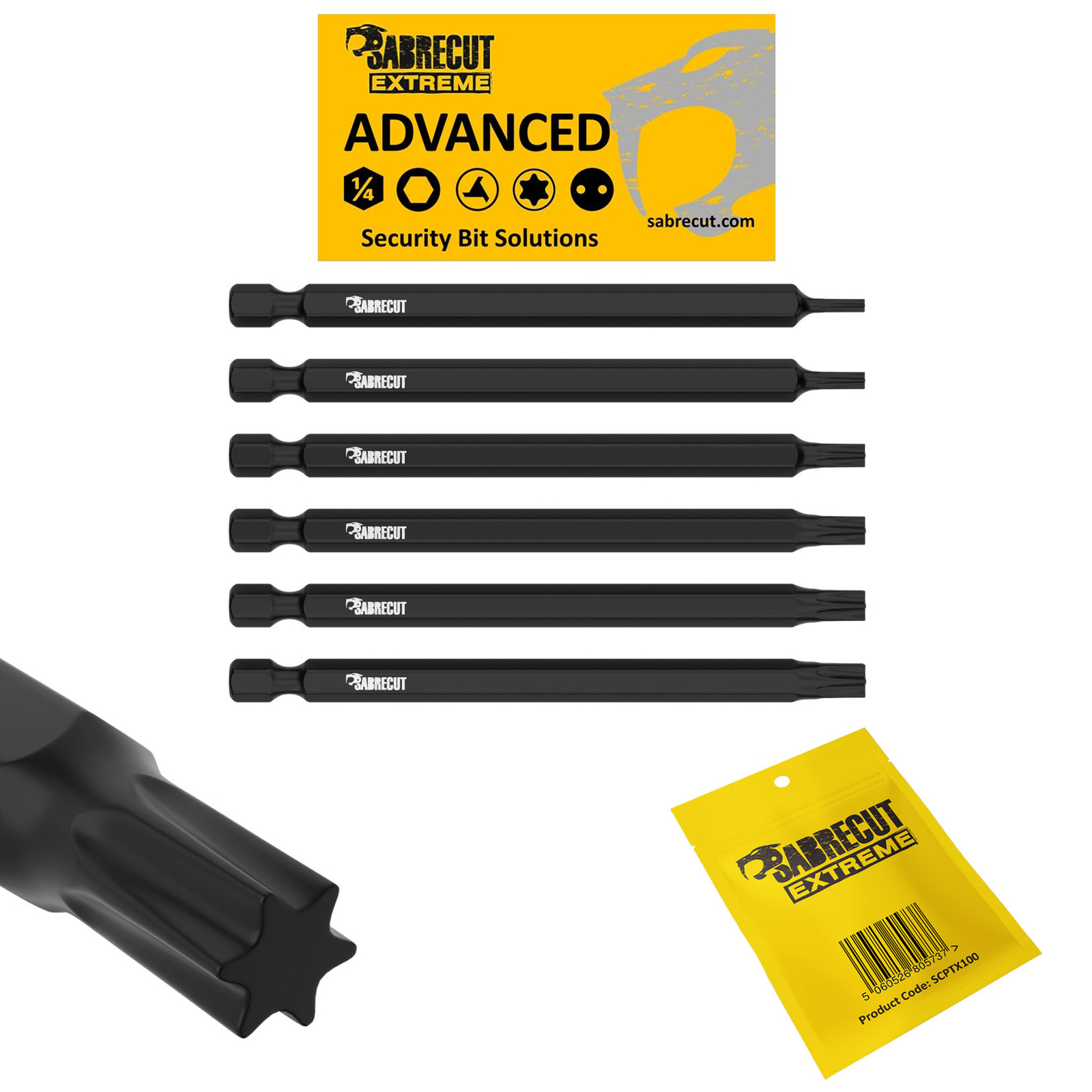 SabreCut T40 Schraubendreher-Bits, 89 Mm, 10 Stück – Für Schlagschrauber Von DeWalt, Makita & Mehr