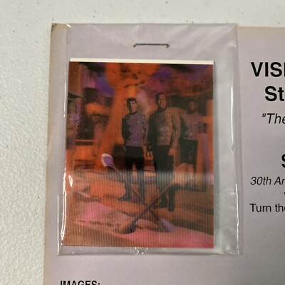 Visicomm 3DFX Star Trek 30th Anniversary Stereo-Optics Samples 2 X 2.5'' Vintage