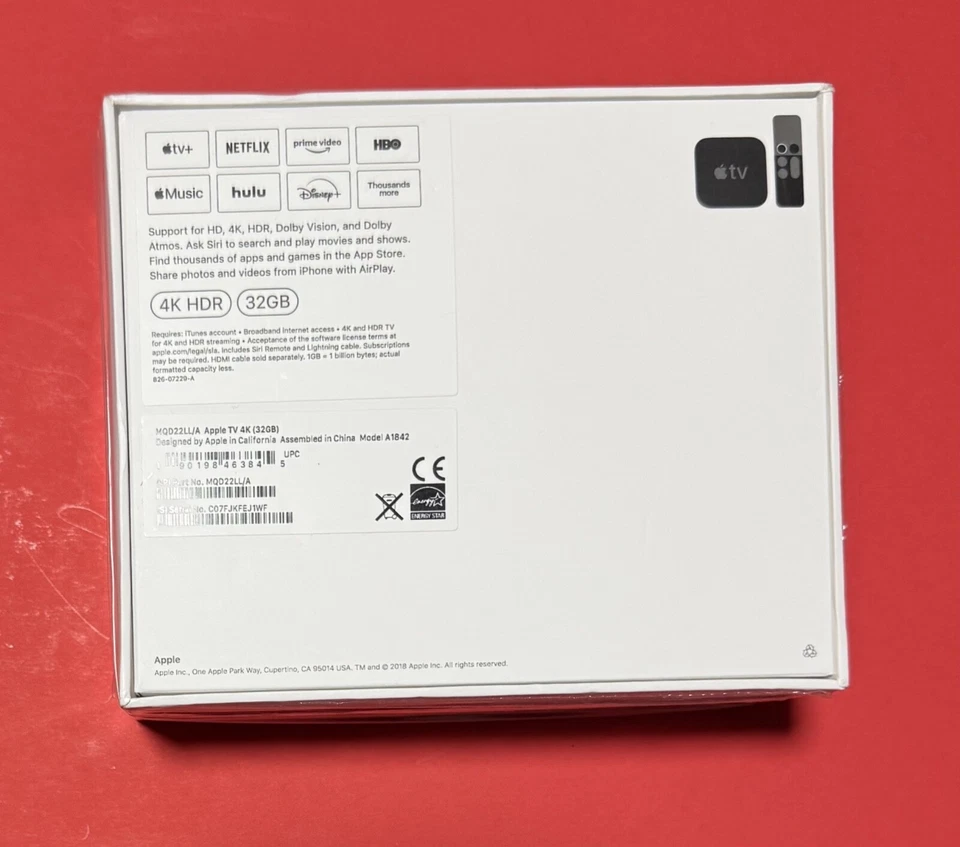 NUEVO Transmisor Apple TV A1842 5ª Generación 32GB 4K Caja Abierta Perfecto Estado. Foto 2 de 4