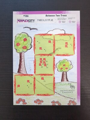 Perplex City Karte Purple Pixel 186 - Zwischen zwei Bäumen (gebraucht)
