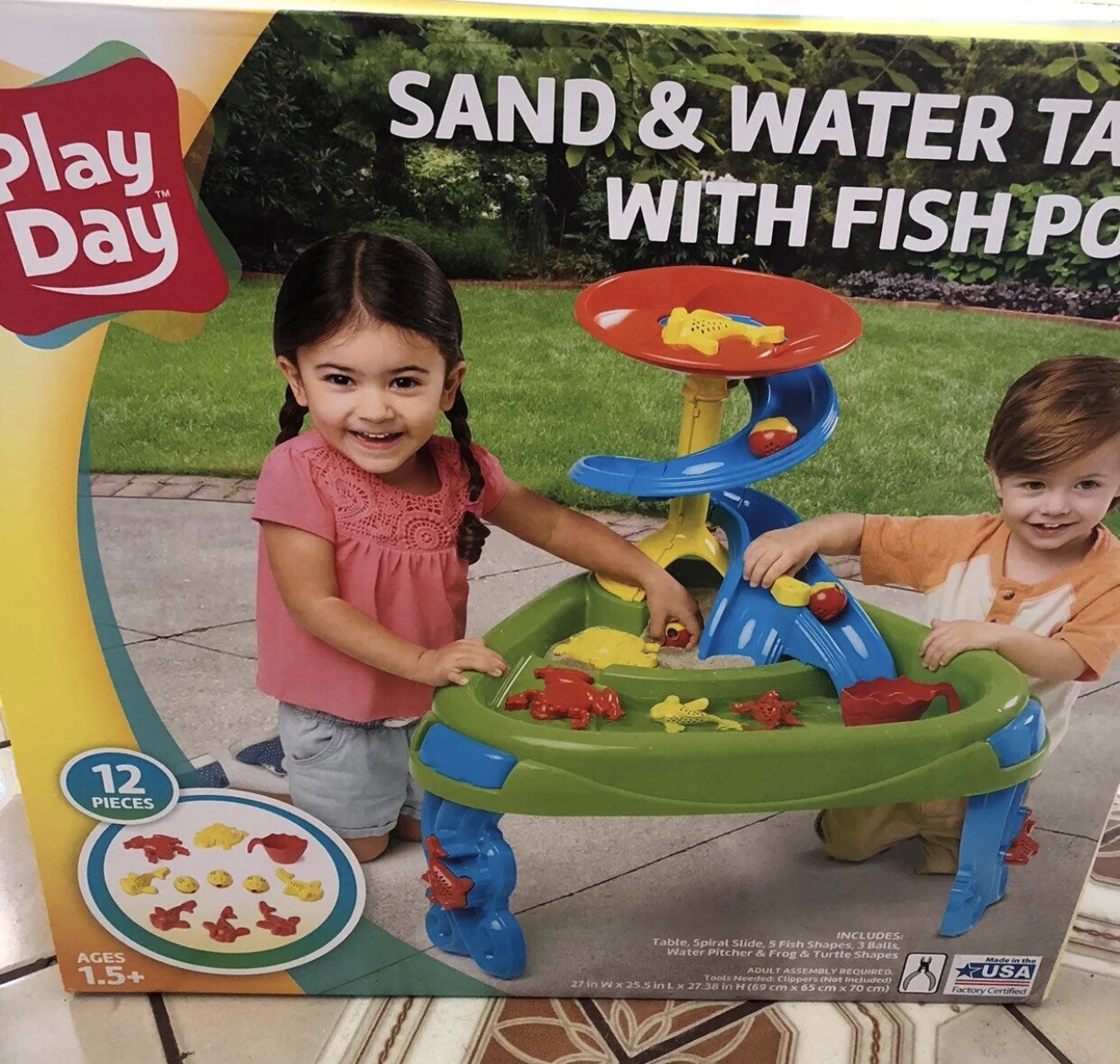 play day sand and water table