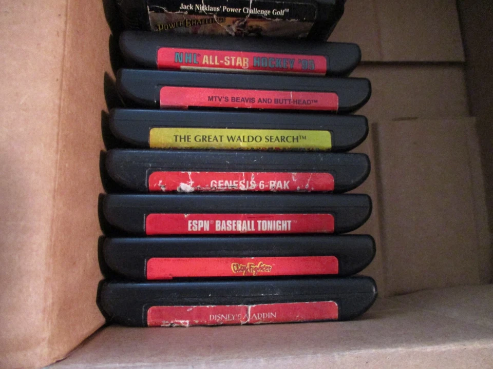 Lote de 14 jogos SEGA GENESIS - Apenas carrinho - Testado - Sonic, pacote com 6, Beavis/Butthead - Imagem 2 de 4