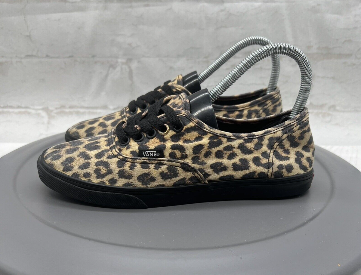 Vans Shoes OTW Authentic Women 6.5 Brown Leopard Low Top Canvas