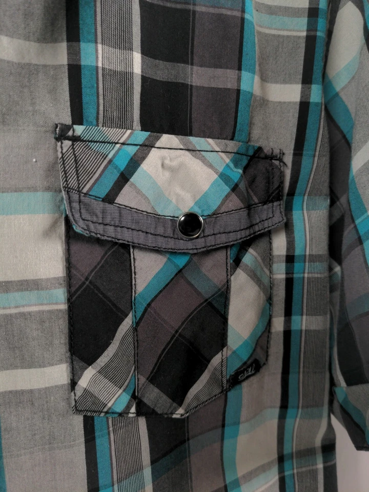 Coastal Mens Short Sleeve Plaid Button Down Shirt (Size M) great condition! - Image 3 of 4