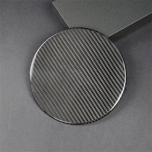 Real Carbon Fiber Fuel Filler Tank Cover Gas Tank Trim For Ford Mustang 2024-25 - Picture 2 of 11
