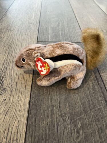 Ty Beanie Baby - CHIPPER the Chipmunk with Tags (1999) Plush Stuffed Animal