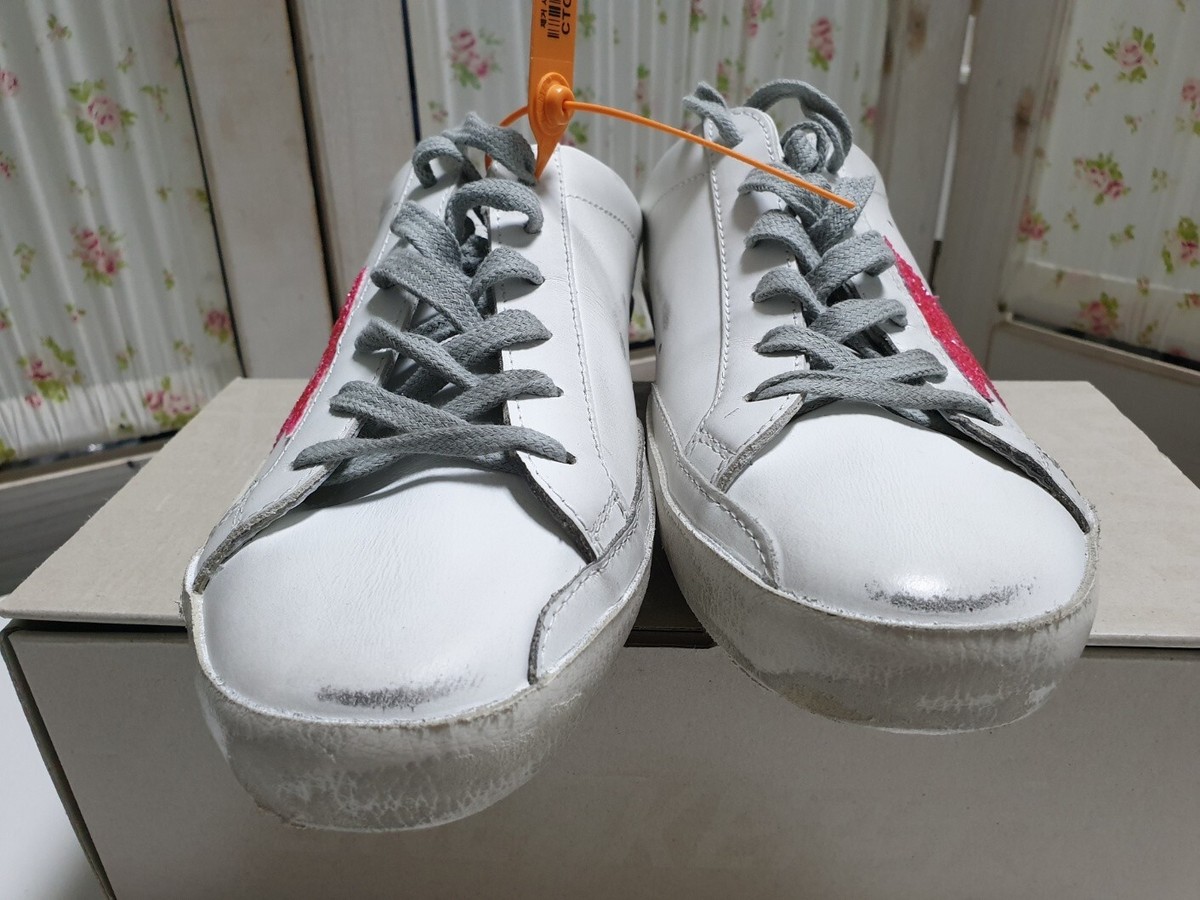 [GOLDEN ]スーパースター ピンクタップ スエードスター GOLDEN GOOSE]スーパースター ピンクタップ スエードスター