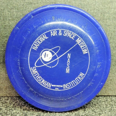 Vintage Whamo Fastback Frisbee Moonlighter NASM Smithsonian Blue w White Letters