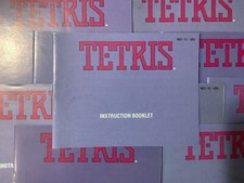 Tetris NES Nintendo Instruction Manual Only