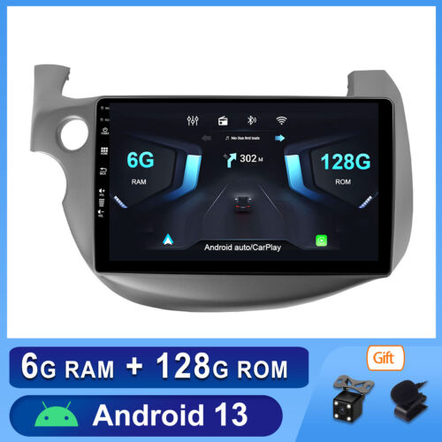 DSP+Carplay 6G+128G Autoradio Für Honda FIT 2008-2013 Android 13 GPS RDS FM DAB+ - Afbeelding 1 van 12