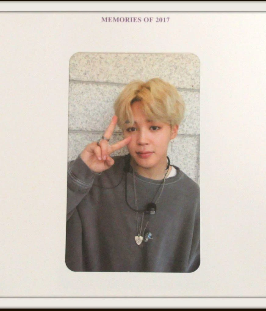 BTS MEMORIES OF 2017 Blu-ray Random Photocard JIMIN Park Jimin Bangtan Boys