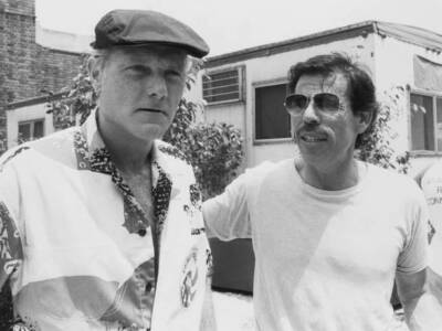 Mike Love German-born American artist Peter Max backstage at the L- Old Photo