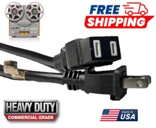 Reel to Reel Power Cord Commercial Grade Cable Replacement Teac Akai Pioneer 6'