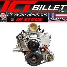 ICT Billet Alternator Bracket Low Mount Compatible with LS1 Camaro
