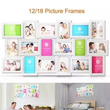 12/18 Multi Photos Picture Frame Collage Memories Wall Mount Display Home Decor