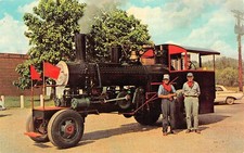 1962 Hart Parr Steam Tractor Road Locomotive Train Vtg Postcard D2