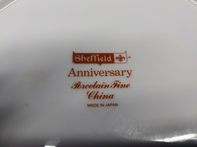 annieプレート４枚 Vintage Sheffield Anniversary Porcelain Fine China Set/4