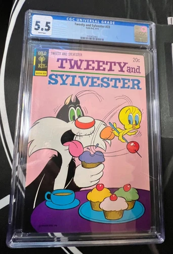 CGC graded Tweety and Sylvester #33 Gold Key White Pages 1973 CGC 5.5
