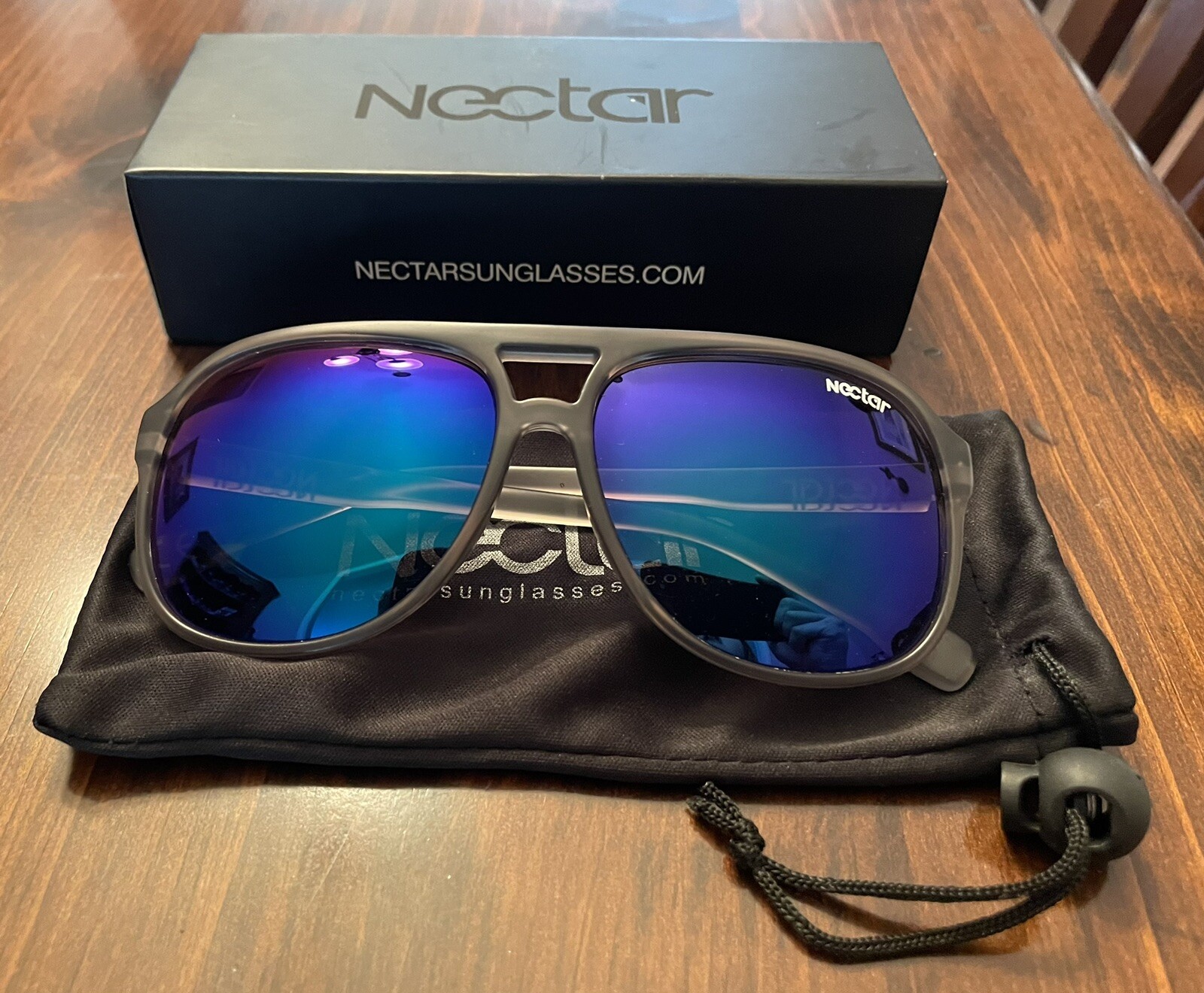 Nectar Aviator Sunglasses - Polarized - NEW IN BOX/POUCH-image