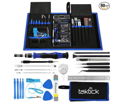 Precision Screwdriver Set 80-Piece Multi-Bit Screwdriver with Multiple Bits, Mag