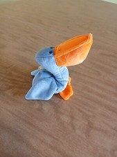 Ty Beanie Babies Scoop the Pelican RETIRED Ultra Rare Tag Errors & PVC Pellets