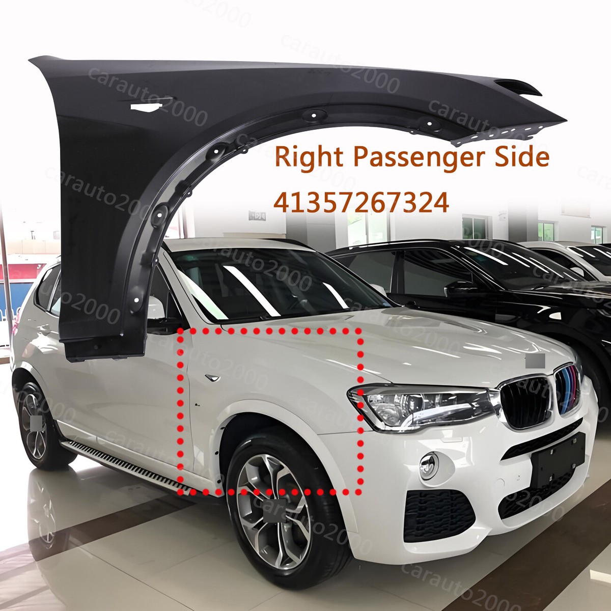 Fender For 2011-2017 BMW X3 2015-2018 X4 Front Passenger Side