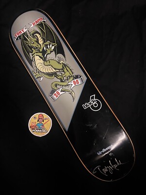 SUPER RARE SIGNED Tony Hawk BLACK 6 Birdhouse Skateboard Deck