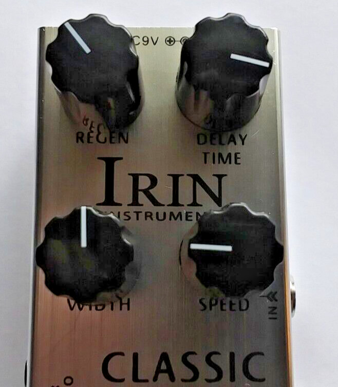 Irin Classic Flanger Guitar Effects Pedal Analog Sound WITH REAL KNOBS Open Box