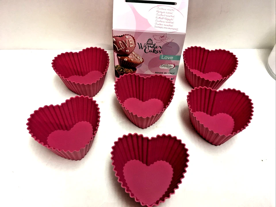 Silikomart Silicone Wonder Cakes LOVE ~ 6 Hearts ~ NIP  /Made in Italy - Image 2 of 4
