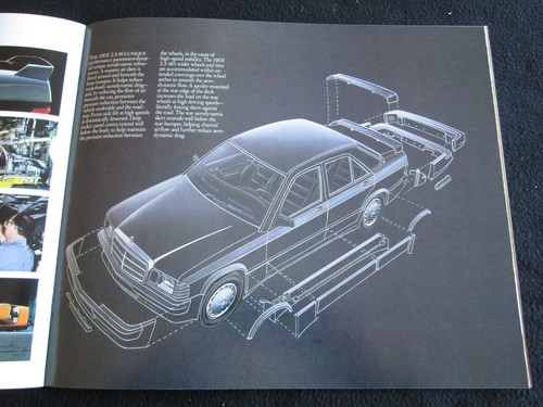 1986 Mercedes 190E 2.3-16 Broschüre 86 selten Pre-AMG W201 großer US Verkaufskatalog - Bild 5 von 11