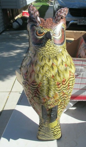 Dalen inflatable blow up Owl 18 inches Scarecrow device USED 1982