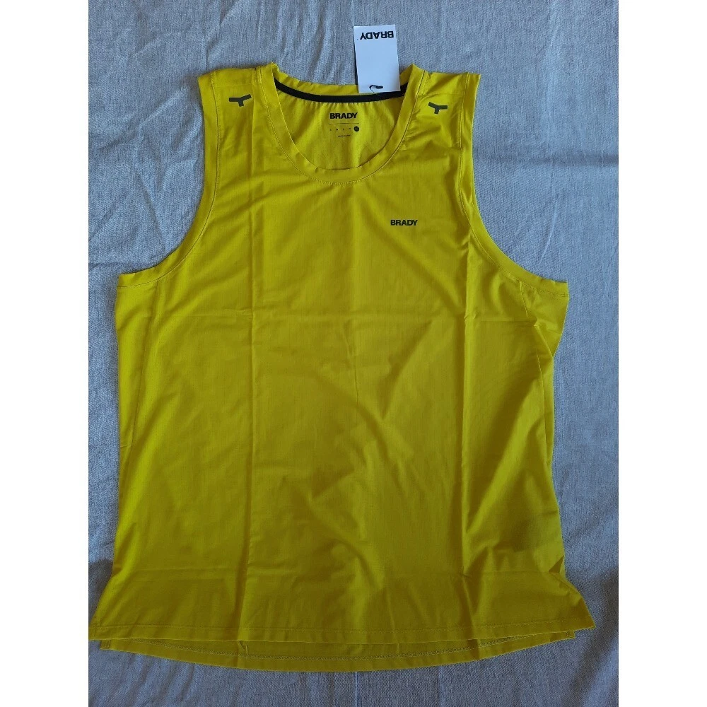 Brady Men's 2XL Performance Stretch Run Tank Tops Sulphur Round Neck Polyester
Opens in a new window